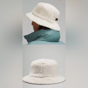 Size S/M Lululemon Textured Fleece Bucket Hat - Natural Ivory
